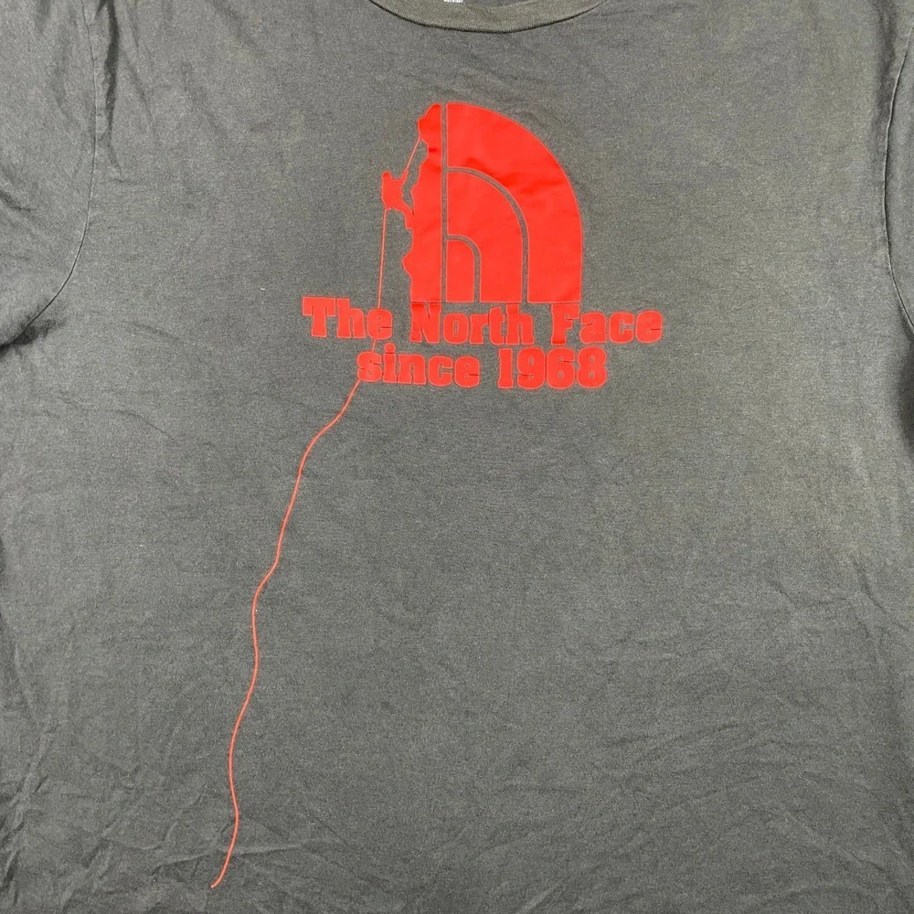 The North Face T Shirt Mens L Dark Grey Since 1968 A5 Series Rock Climbing Print